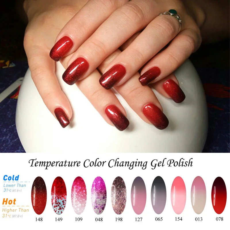 

Y&S Newest Color Nail Gel Polish Thermal Temperature Changing Color UV Gel Nail Polish Soak Off Led UV Nail Gel Lacquer 8ml