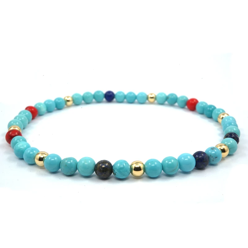 

Fashion Natural Stone Charm Bracelets Gold Color Beads Bracelets For Women Men Jewelry Pulseira Masculina