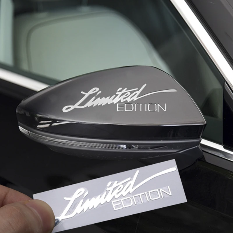 

LIMITED EDITION Emblem Creative 3D metal nickel Car Window Sticker For Audi A1 A3 A4 A5 A6 RS TT Q1 Q3 Q5 Q7 Decoration Decals