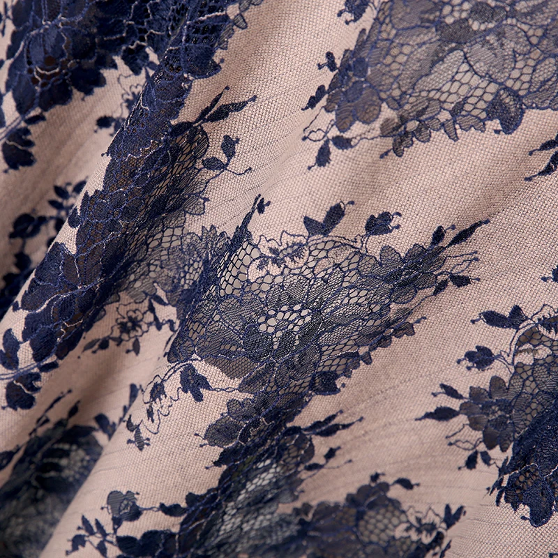 LASUI 1,5 м = 1 шт Высокое качество 23 Цвета двухцветная красивая кружевная ткань с ресницами DIY платье рубашка ткань мягкая приятная для кожи C0157