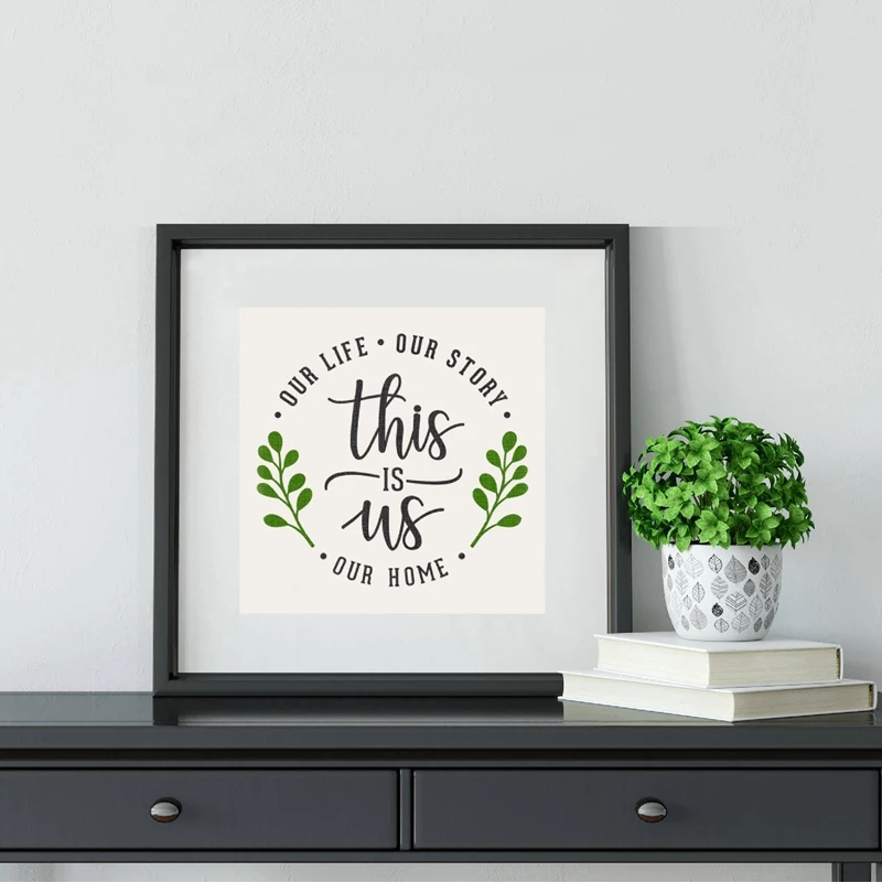 Это Us Love Quotes Wall Art холст с принтом деревенский домашний декор наша история
