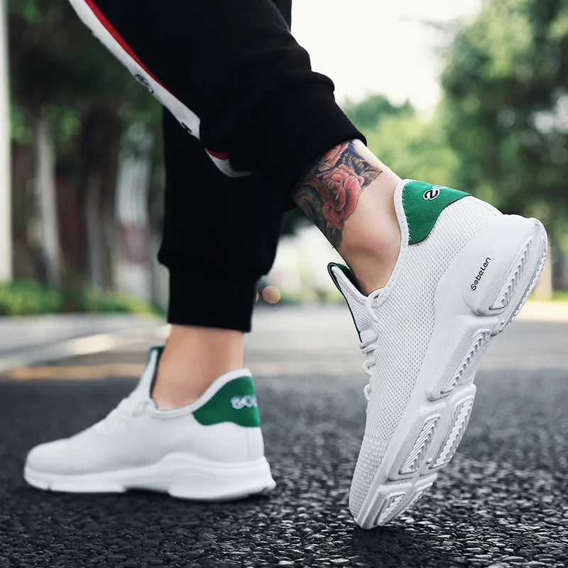 Perennial Goods Classic Flying Shoe Ventilation Motion Leisure Time Male All-match Shoes Set Foot Coconut Male Train Trainers
