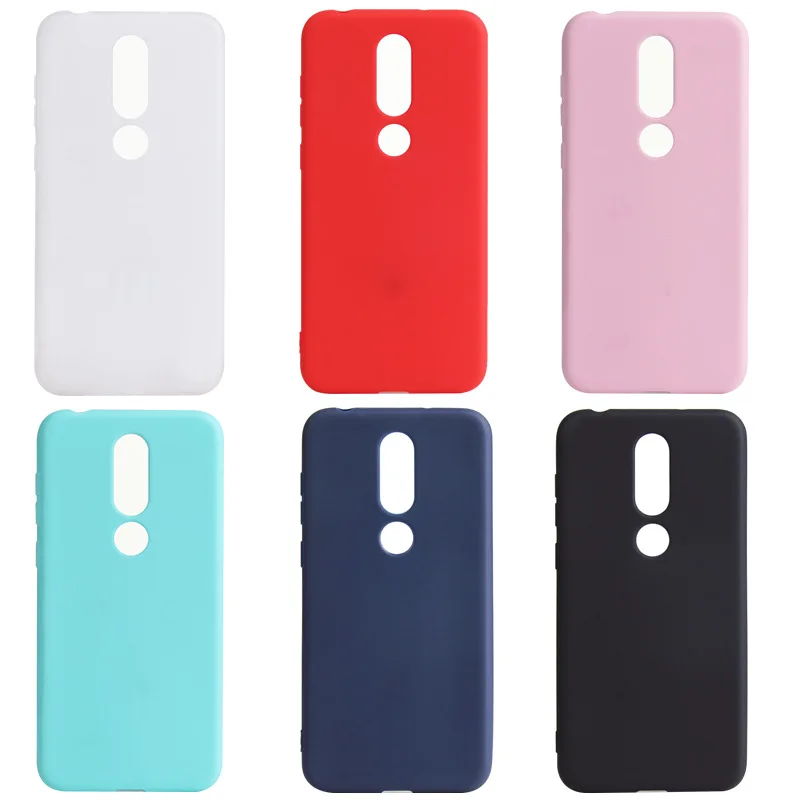 Ricestate чехол для Nokia 5 1 2 3 6 8 1. 51 7 Plus X5 X6 4 матовый однотонный Мягкий силиконовый