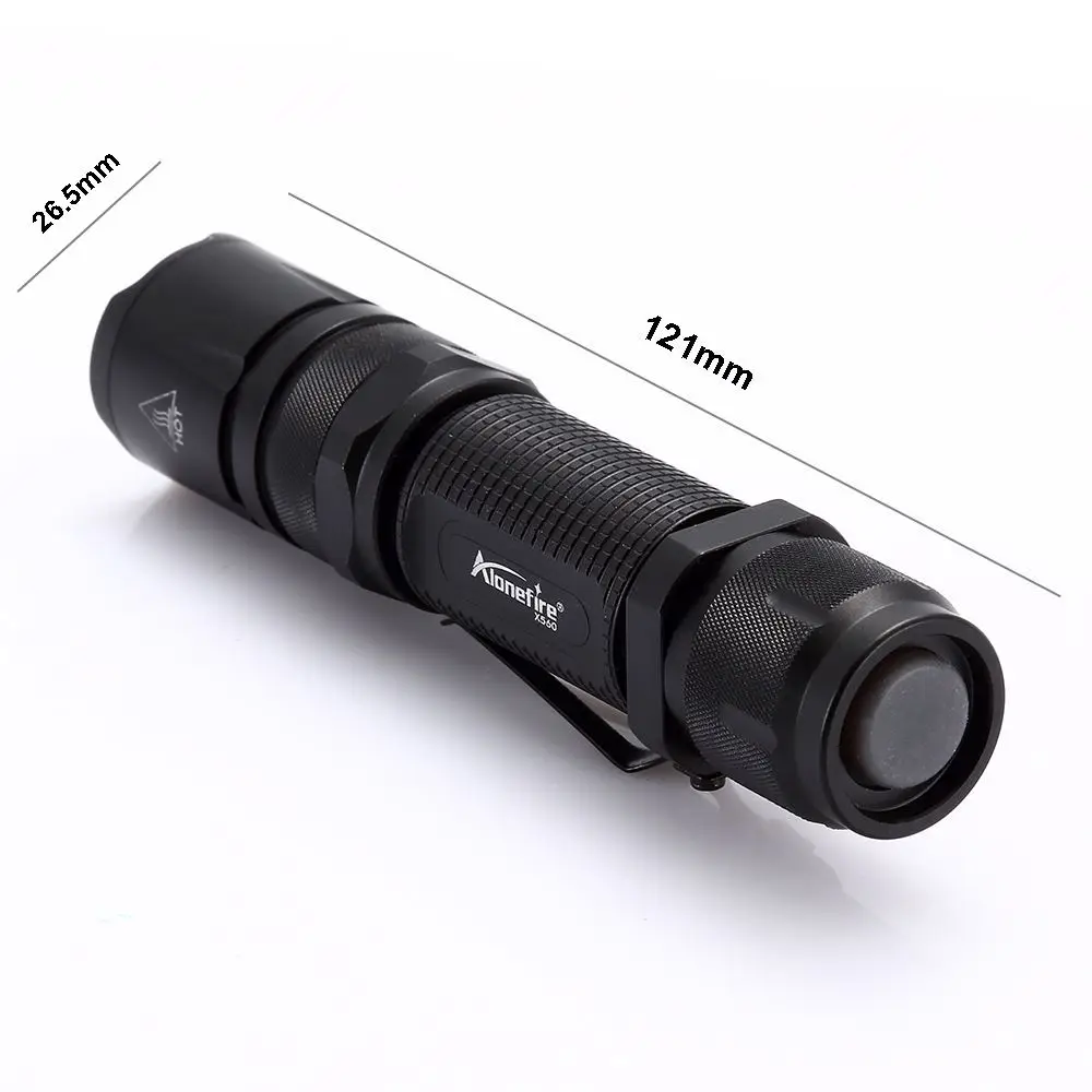 Мощный тактический светодиодный фонарь AloneFire X560 CREE V6, водонепроницаемый фонарь, мигающий фонарь для аккумулятора 18650