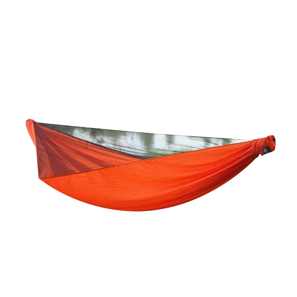 1 Person Outdoor Camping Hammock Tent Hanging Bed with Mosquito Net 210T Nylon Travel Hanging Bed Hunting Sleeping Swing