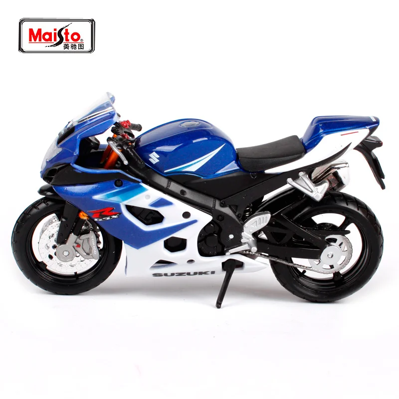 Maisto MI05232B Suzuki GSX-R1000 Blue//White 1:18 MODELLINO Die Cast Model Compatible con