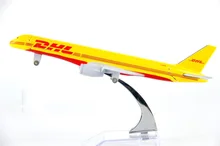 hot sell plane model Boeing 757 DHL cargo aircraft B757 16cm Alloy simulation airplane model for