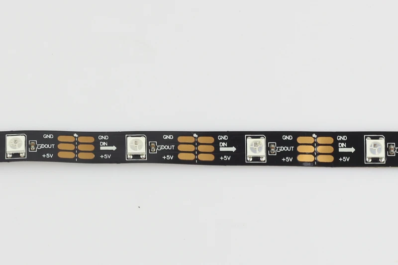 WS2812 WS2812b 5 метров постоянного тока В пикселей RGB цветная светодиодная лента 150