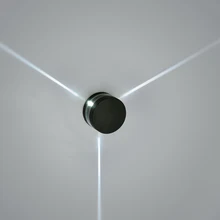 Современный открытый светодиодный настенный светильник садовый декоративный фонарь Водонепроницаемый IP65 3 цвета луч светодиодный настенный светильник алюминиевый 1094