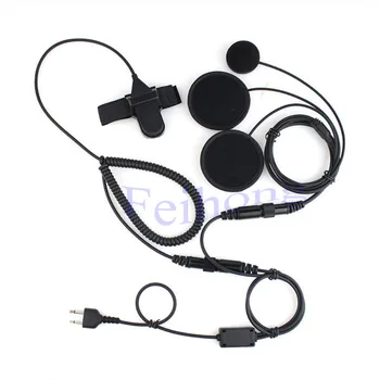 

New Professional Motorcycle Helmet PTT Headset Earpiece for ICOM F3 F4 F10 F20 two way radio walkie talkie