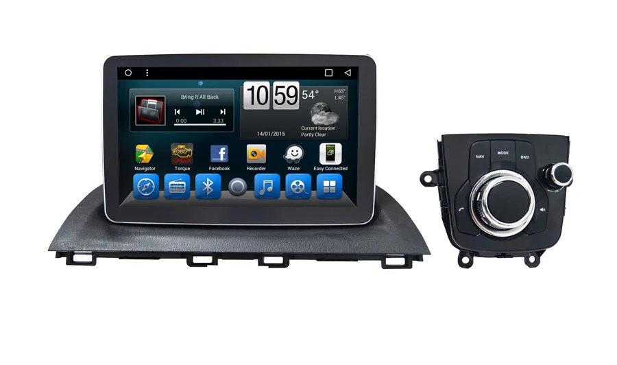 Excellent Navirider car dvd player for Mazda 3 Axela octa core android 8.1.0 car gps multimedia head unit stereo tape recorder 1
