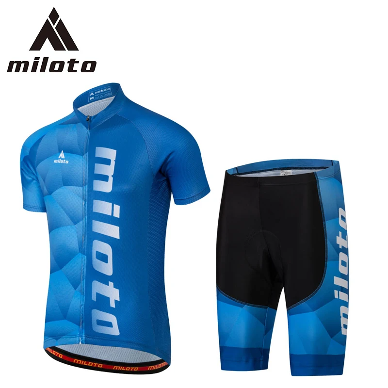 2017 Pro Team Cycling Jerseys Sets Blue Color Bike Maillot Ciclismo