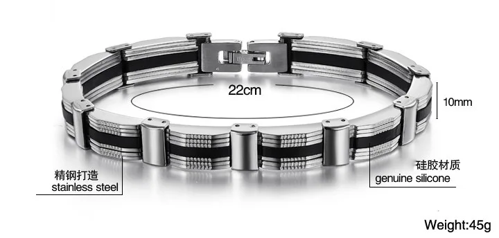 Мужской браслет из нержавеющей стали SIZZZ ширина 10 мм длина 22 см|steel bracelet|stainless steel