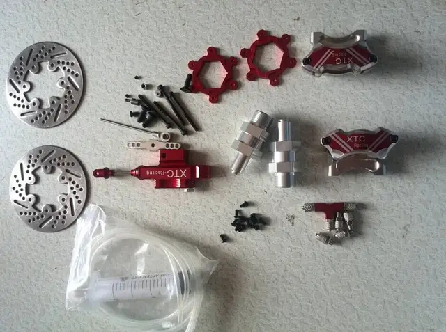 Best Price Baja Front Hydraulic Disc Brake Set for 1/5 scale HPI KM Baja Front Wheel