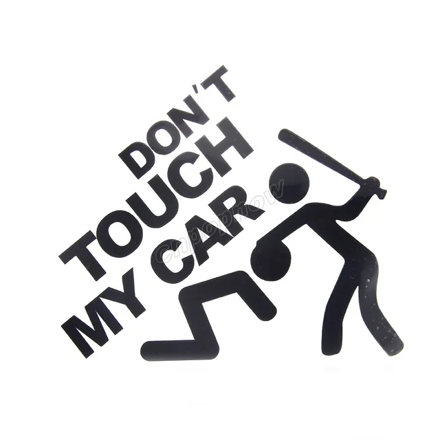 19x22cm Don T Touch My Car Logo Emblem Symbol Vehicle Rear Side 19x22cm Don T Touch My Car Logo Emblem Symbol Vehicle Rear Side Decals Graphic Stickers