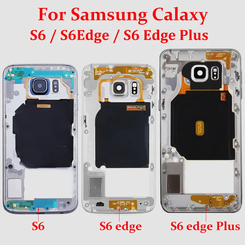 Для samsung Galaxy S6 edge Plus G920F G925F G928F S6/S6 край средняя рамка Корпус Шасси с частями