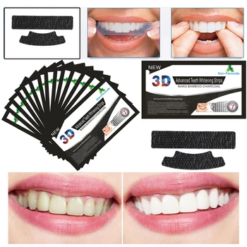 

10PCS White Gel Tooth Whitening Strips Oral Hygiene Teeth Cleaning Dry Dental Bleaching Strip Daily Life Easy Care Tools TSLM1