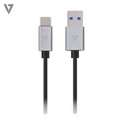 Adaptador para USB V7 V7U3.1C-1M-ALUGR-1EC (кабель USB де типо C типо, Longitud de 1 метро)