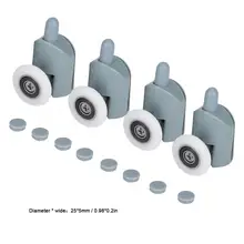 Оконная пленка Замена окна Душ раздвижные стеклянные двери нижние бегуны ролики шкивы колес пленки окна стикер