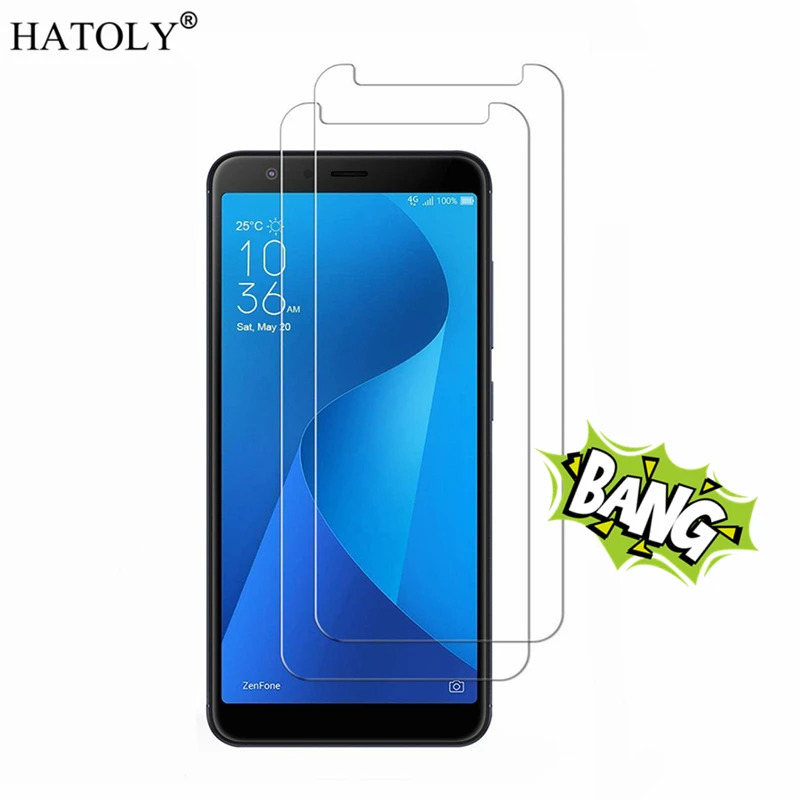 

2PCS Tempered Glass sFor ASUS Zenfone Max M1 ZB555KL Ultra-thin Screen Protector for Zenfone Max M1 ZB555KL X00PD Film HATOLY