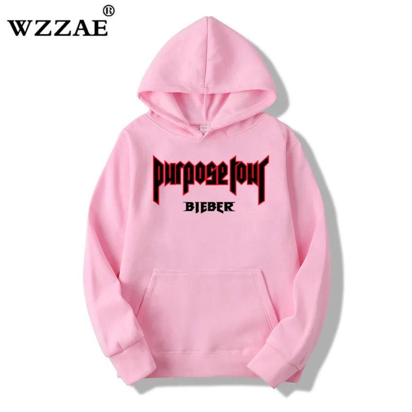 WZZAE 2019 New Arrival Mens Purpose Tour Hoodies and Sweatshirts justin bieber purpose tour Sweatshirt hoodies Men Hip Hop Hoody