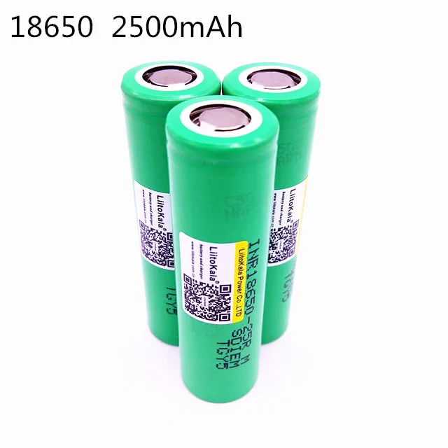 3 unids liitokala lii 25r alta: 6 v 18650 2500 mah bateria recargable DE Li Ion inr18650 juguetes linterna herramientas|bateria 18650|li-ion 18650l |
