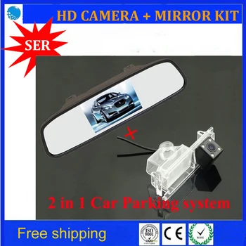 

HD Auto Parking Assistance Car CCD Rear View Camera With 4.3 inch ColorCar Monitor Camera For Kia K2 Rio Hatchback Kia Ceed 2013