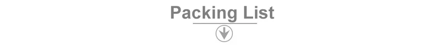 Packing list