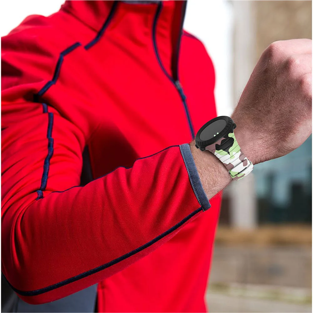 Ремешок для часов Sunnto core силиконовый сменный регулируемый спортивный умный резиновый ремешок для часов Suunto core классический спортивный браслет