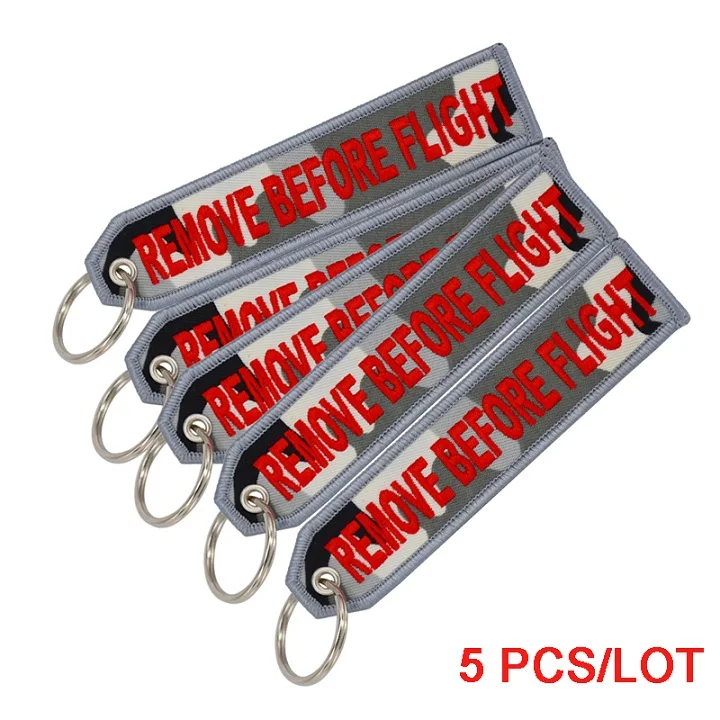 Remove Before Flight Chaveiro тег брелок с вышивкой брелок для ключей для авиации OEM Брелоки ювелирные украшения Чемодан бирка в виде брелка для ключей, 5 шт./лот - Цвет: Camouflage