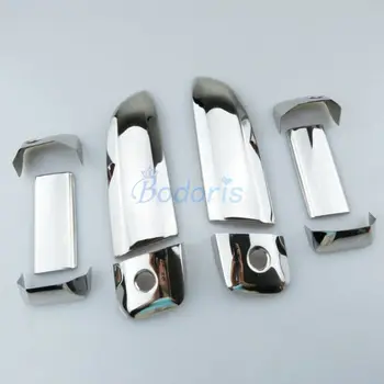 

Door Handle Cover and Bowl Insert Overlay Panel 2005-2018 Chrome Car Styling Chrome For Toyota Hiace Accessories