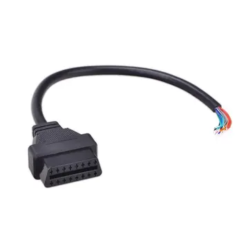 Goedkoop Gratis DHL EMS 100 stks partij Voor Auto OBD 2 16pin Man vrouw Verlengkabel Diagnostic Extender gereedschap 30 cm Met Hoge Kwaliteit