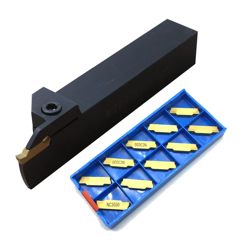 

MGEHR2020 Holder with MGMN200 Insert External Grooving Tool and Carbide Inserts grooving Cutter PlatesWrench Lathe Turning Tool