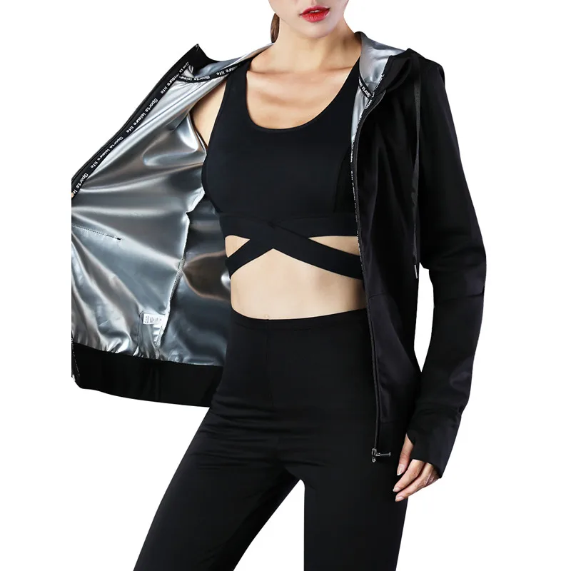

Winter Women's Tracksuits Hot Sweat Jacket Sports Set Running Yoga Sportswear Fitness Exercise Gym Jacket Clothes Long Sleeve