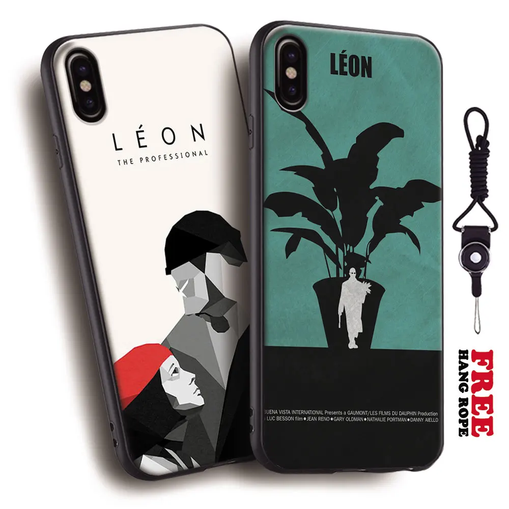 

Leon The Professional 1994 movie poster Tpu Soft Silicone Phone Case Cover Shell For Apple iPhone 10 X 5 5s SE 6 6s 7 8 Plus