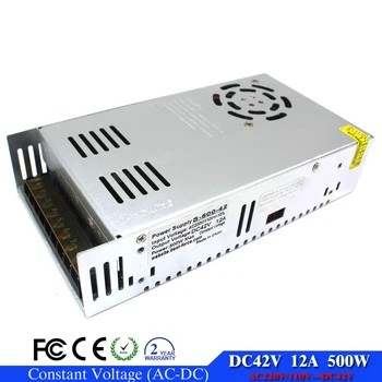 

DC Power Supply 42V 12A 500w Led Driver Transformer 110V 220V AC to DC42V Power Adapter for Stepper CNC CCTV Strip light motor
