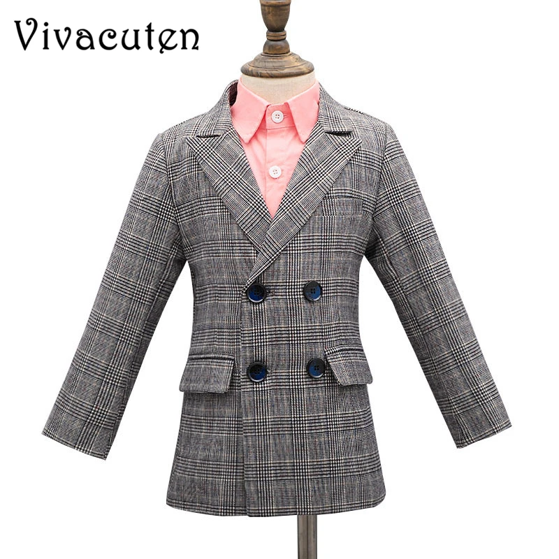 New Spring Autumn Brand Children Coat for Boys Double breasted Jacket