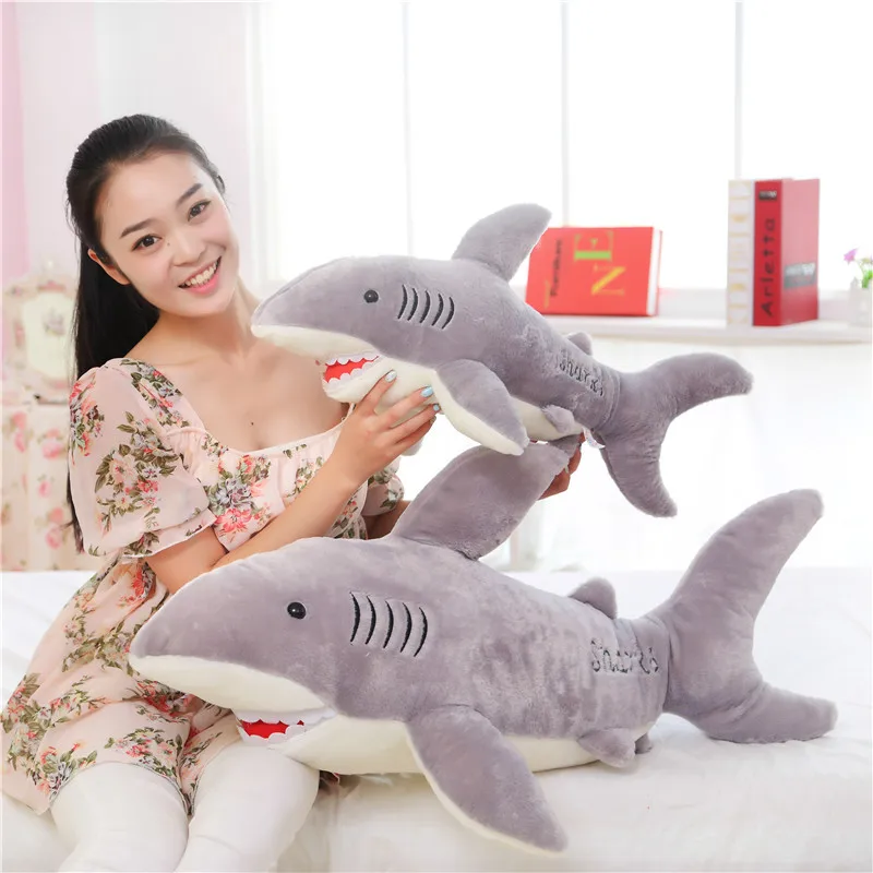 

110cm/1m For Girl Friend Funny Toy For Gift For Children's Day Super Likable Shark Plush Toy For Kids Fashion Hot Sale