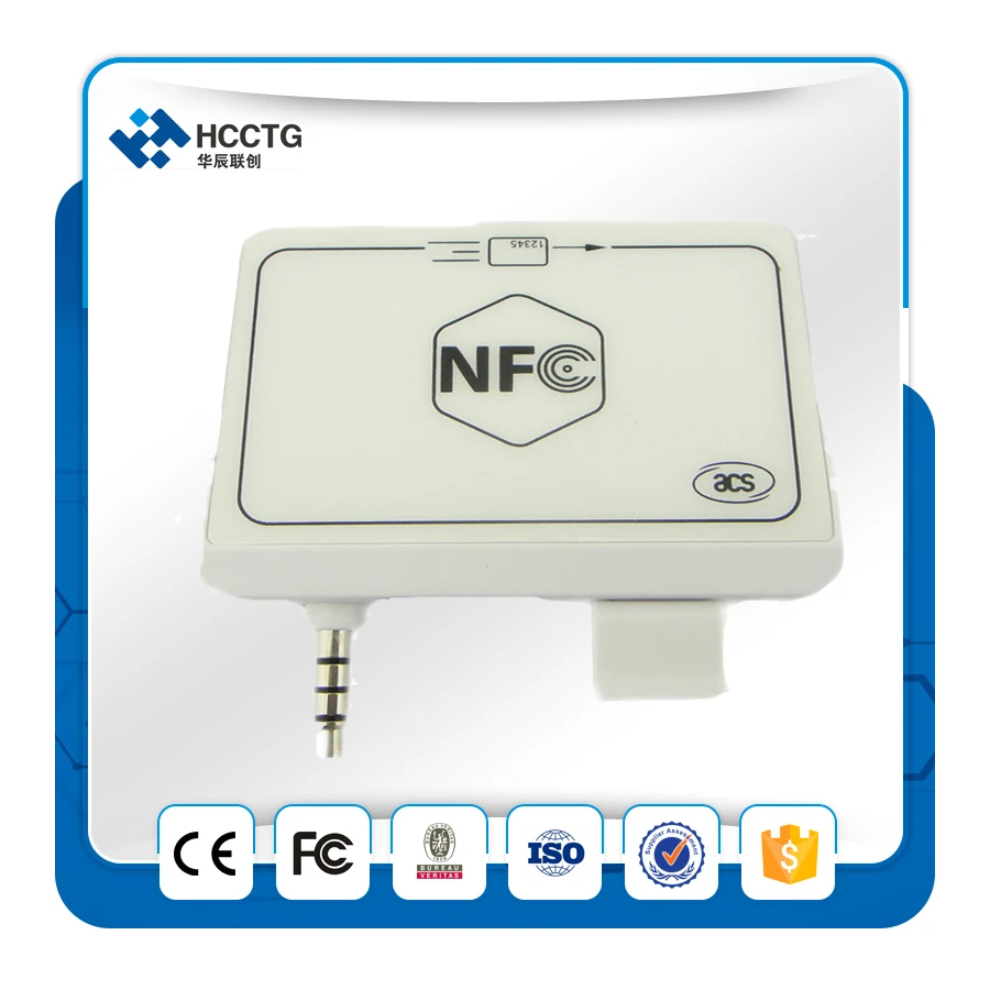 Портативный Аудио разъем MPOS NFC мобильный mate считыватель смарт-карт ACR35