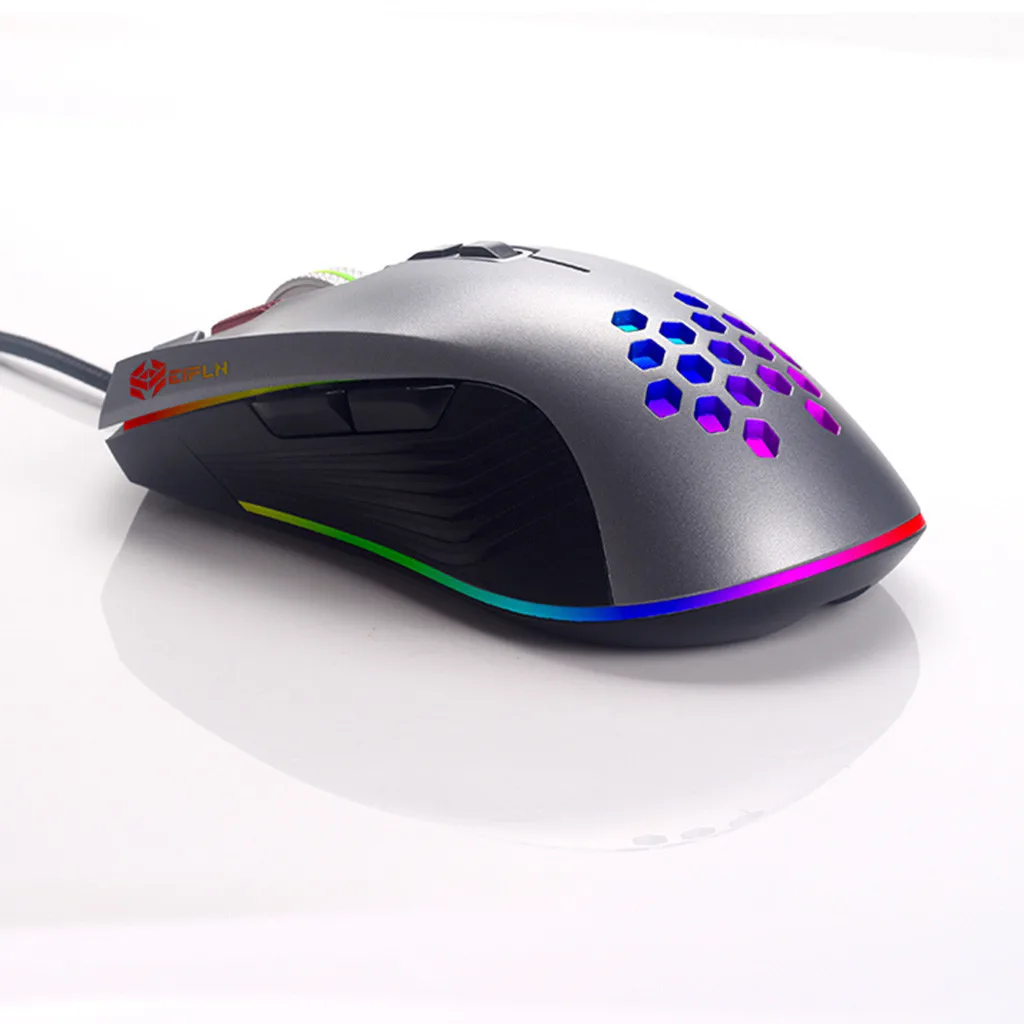 M908 12400 точек/дюйм ударная игровая мышь 19 программируемых кнопок RGB LED Лазерная