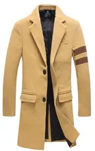 2017 new autumn and winter style dress men’s fashion slim the medium and long of woolen coat and jacket large size M-5XL