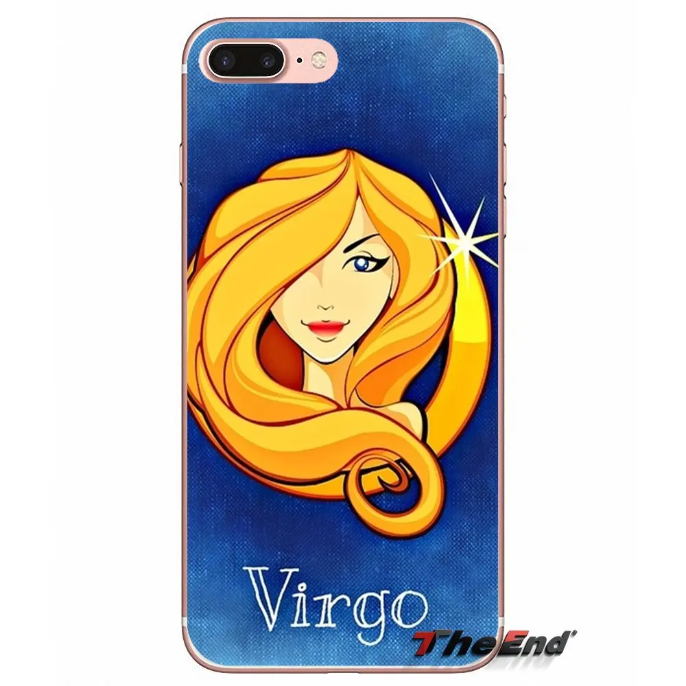 Модный чехол Овен Телец Gemini Leo Virgo для iPhone X 4 4S 5 5S 5C SE 6 6S 7 8 Plus Samsung Galaxy J1 J3 J5 J7 A3 A5 2016