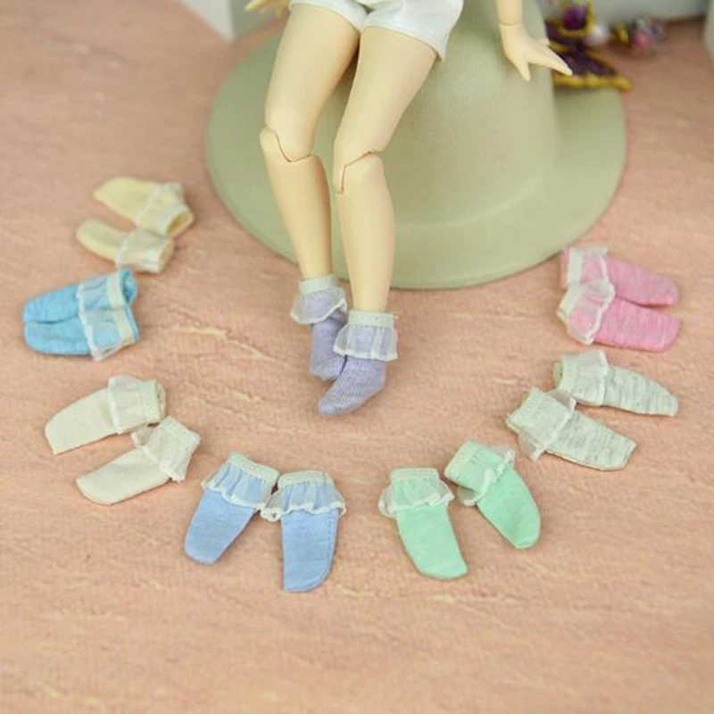 CXZYKING Fashion Handmade Barbie Doll Socks For 1/6 Doll Cotton Doll