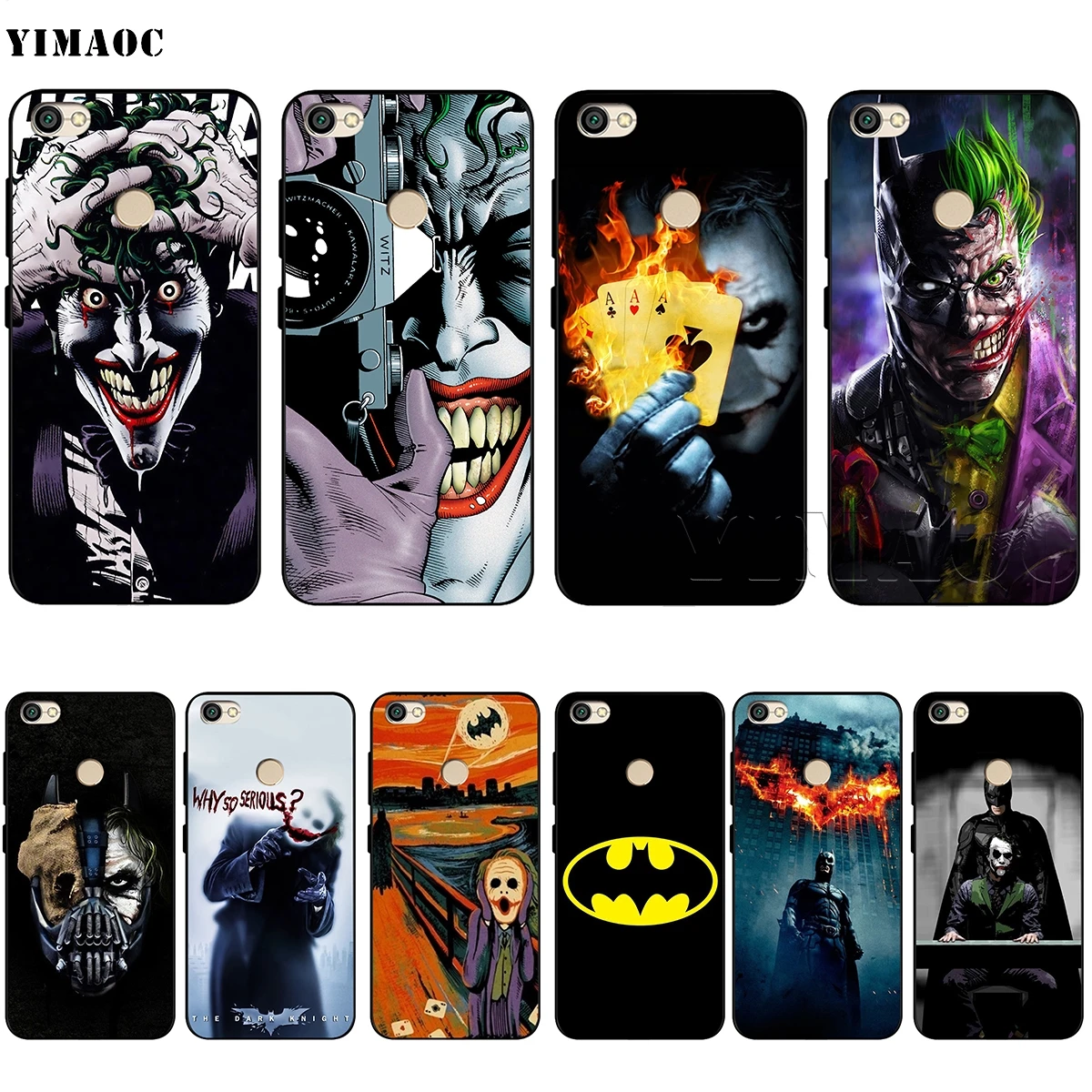 

YIMAOC Batman Joker Dark Knight Soft TPU Case for Xiaomi Redmi mi Note MAX 3 6 6A 7 mi6 mi8 9 se a1 a2 Pro Lite go pocophone f1