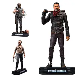 The Walking Dead Negan Рик Граймс Дэрил Диксон ПВХ фигурку Коллекционная модель игрушки 15 см относящийся к сети окне