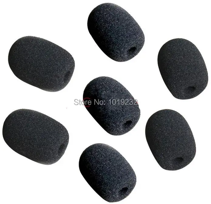 10pcs/lot Headset replacement Foam Microphone Cover phone headset mic