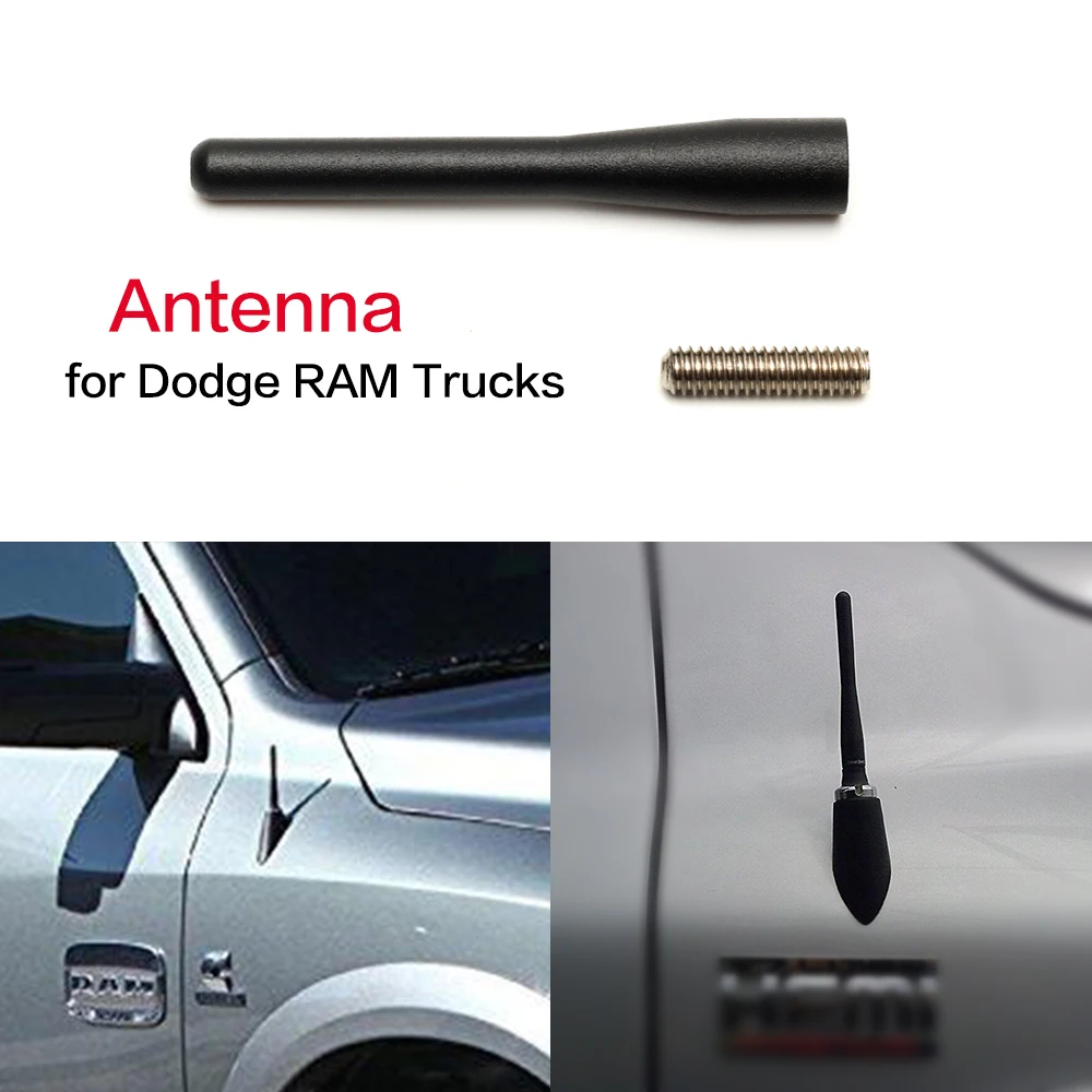3,15 "Neue Metall Antenne Für Dodge RAM Lkw (2009 2017) schwarz Auto