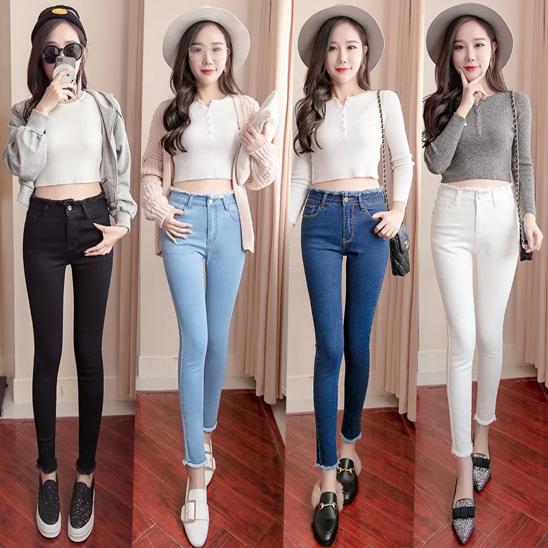 latest jeans top for girl 2018