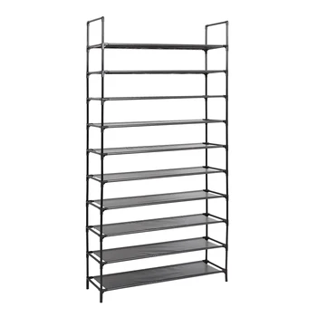 

10 Tiers Shoe Rack Organizer 50 Pairs Shoes Storage Shelf Shoe Racks Over The Door Closet Entryway