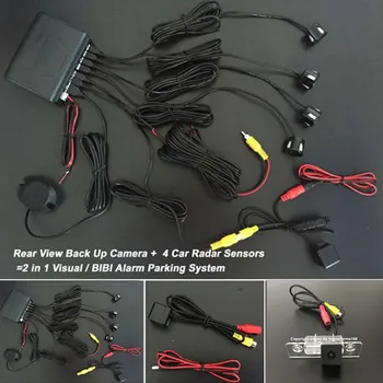 

2in 1 Car Reversing Parking Kit Car Rear view Camera + Car Parking Sensor Car Detector Radar For Ford Mustang GT / CS 2005~2014